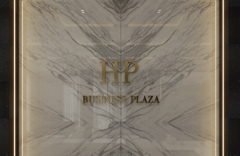 HP Business Center Logo Wall